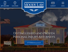 Tablet Screenshot of moodylaw.com